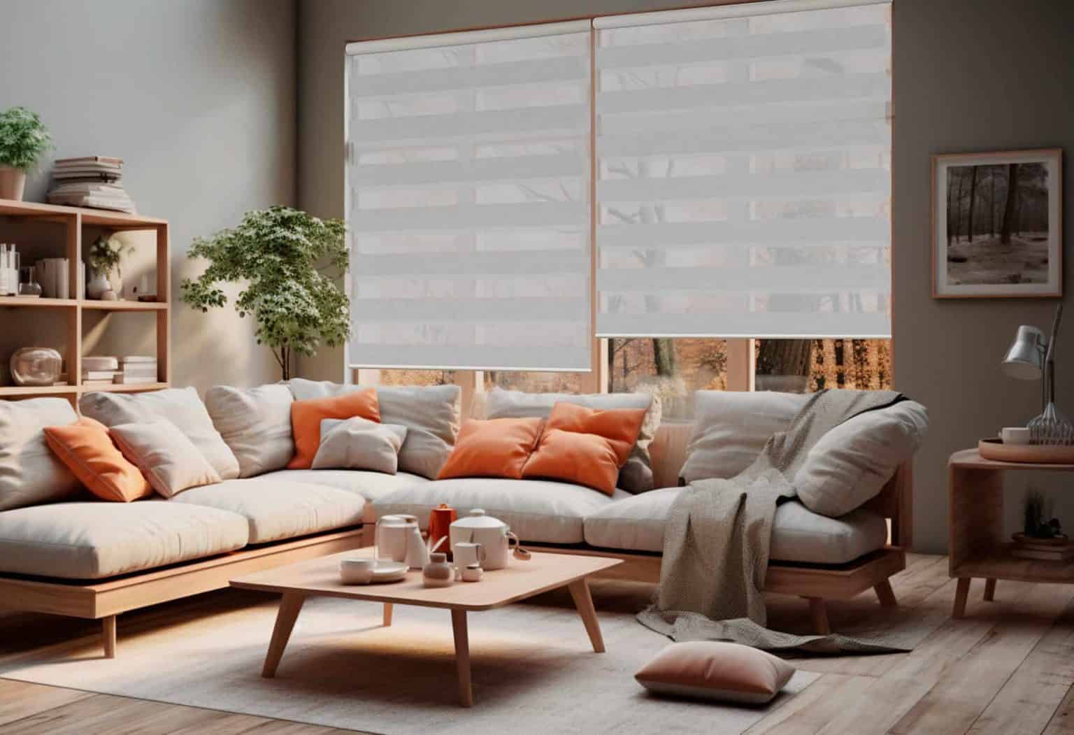 Cortinas Sheer Elegance de alta calidad instaladas en zona residencial de Envigado.